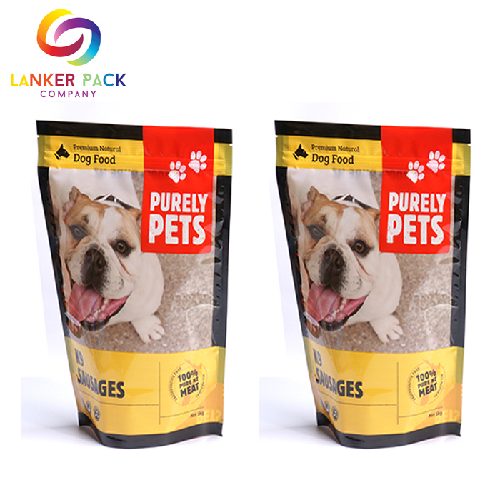 Bolsa de envasado de alimentos para mascotas de plástico laminado sin BPA