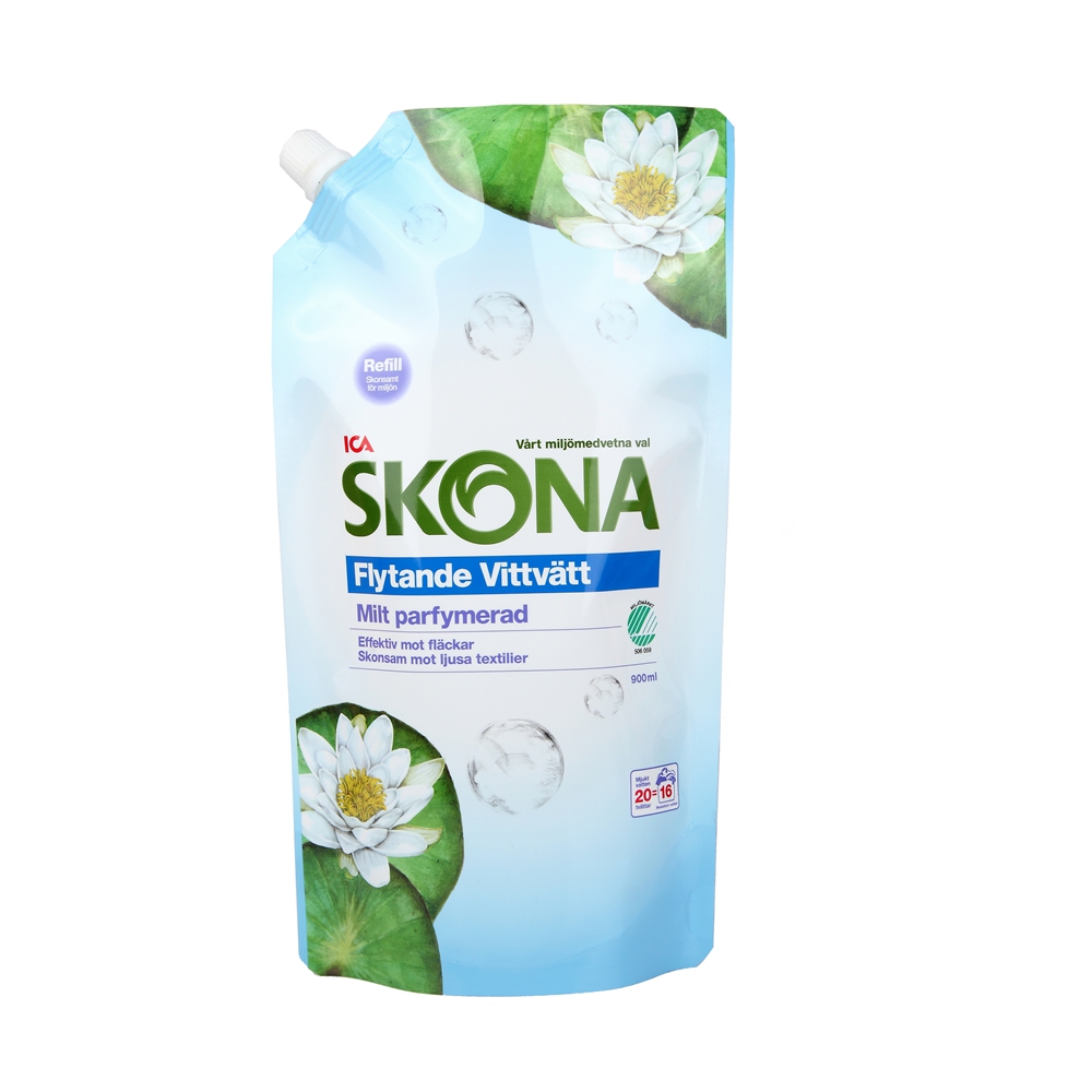 Bolsa de pico flexible para envasado de detergente