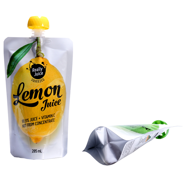 Bolsa de empaquetado de jugo reutilizable con boquilla